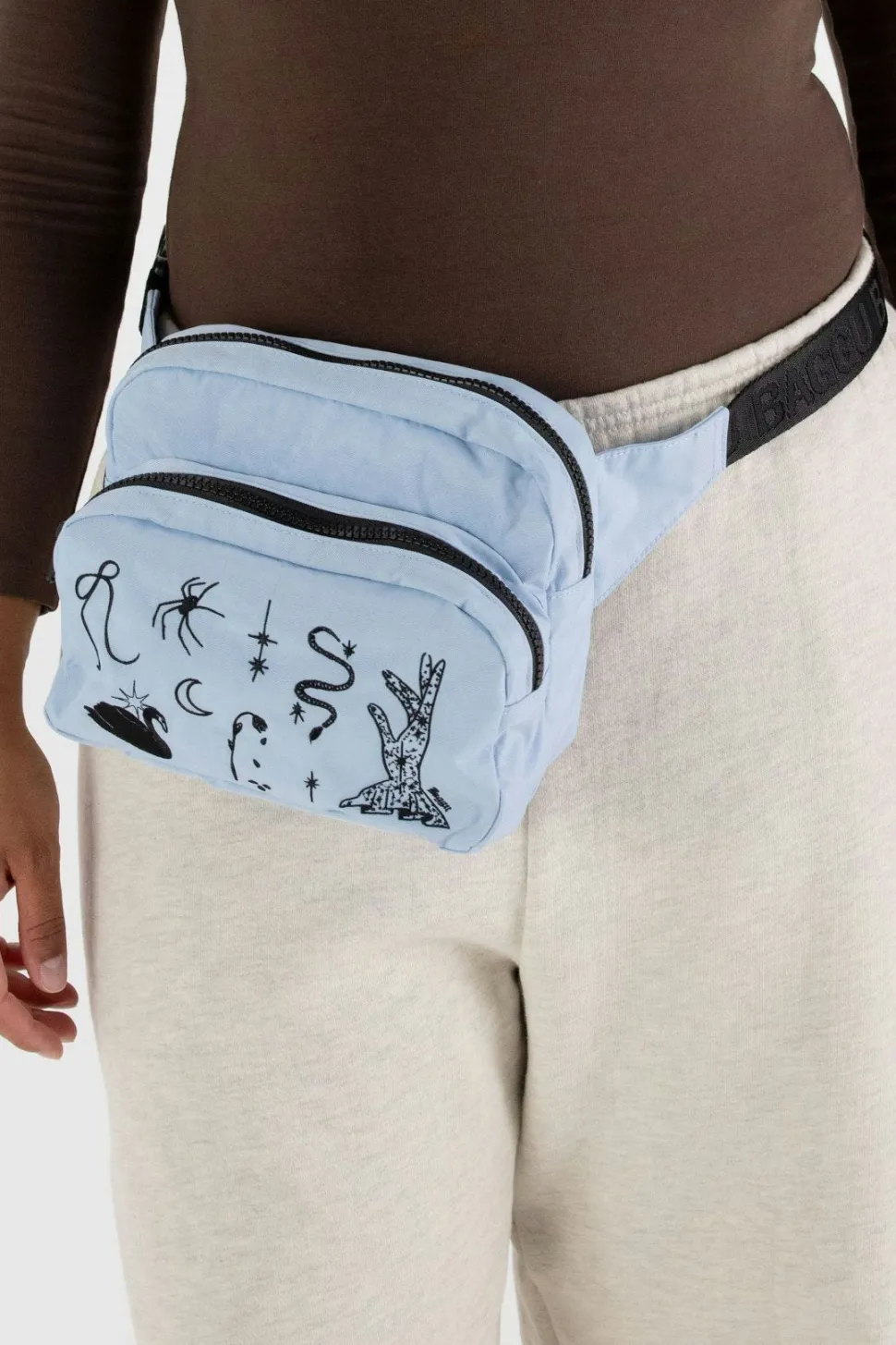 BAGGU Belt Bag - Embroidered Ballet Icons