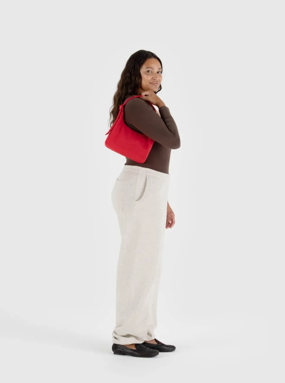 BAGGU Nylon Mini Shoulder Bag - Red