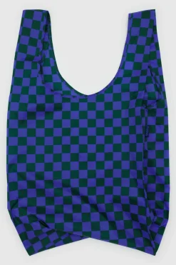 BAGGU Reusable Bag Large - Iris Green Check
