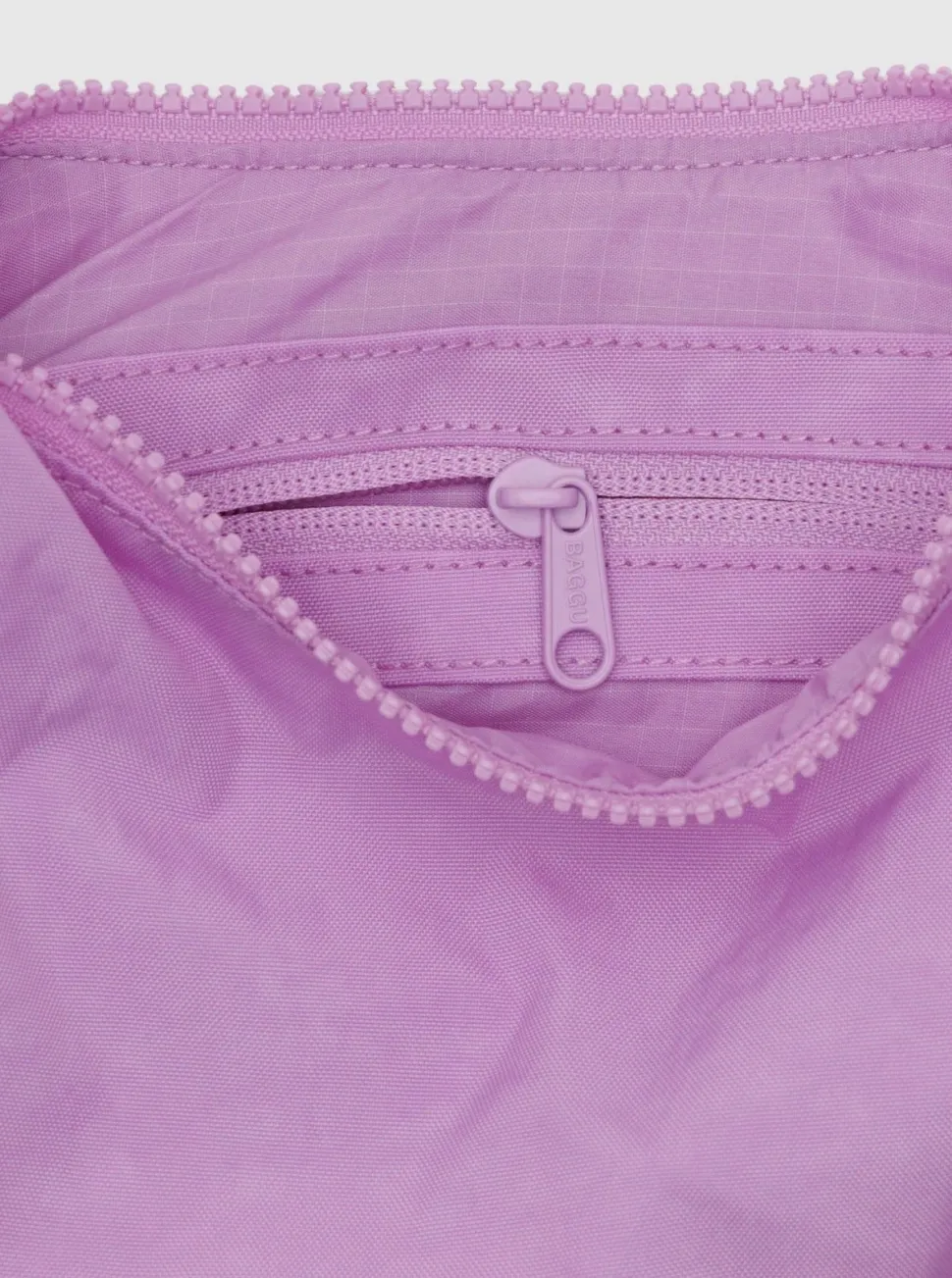 BAGGU Small Crescent Nylon Bag - Peony