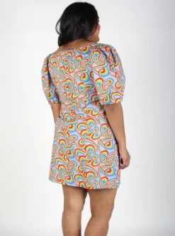 BIRDS OF NORTH AMERICA Robe Timber Doodle - Lavande & Bleu