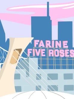 BLACK PERLE Poster Flour Five Roses