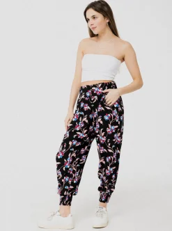 Bombay pants - Black flower