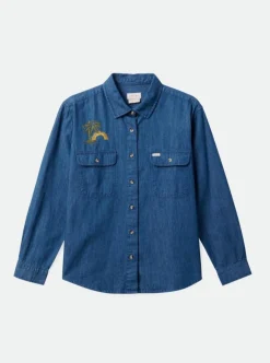BRIXTON Bowery Overshirt - Indigo