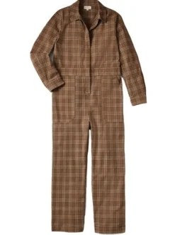 BRIXTON Mersey Jumpsuit - Washed Brown
