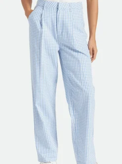 BRIXTON Victory Gingham Print Trousers