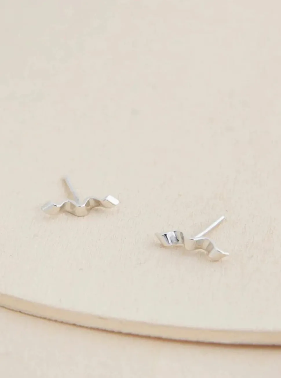 CAMILLETTE Folded Ribbon Earrings
