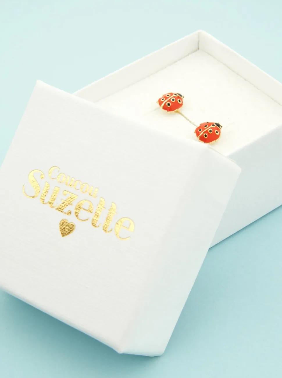 COUCOU SUZETTE Ladybug Earrings