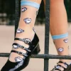 COUCOU SUZETTE Transparent Socks - Coffee