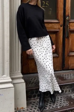 DAILYSTORY Ellie Polka Dot Skirt