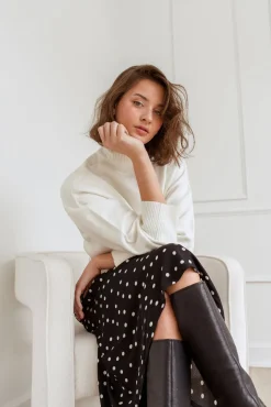 DAILYSTORY Ellie Polka Dot Skirt