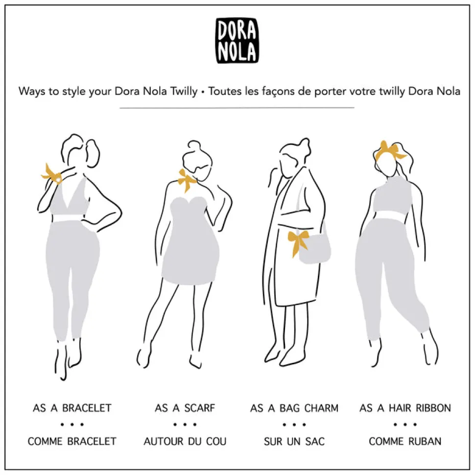 DORA NOLA Silk Twilly - Sketch