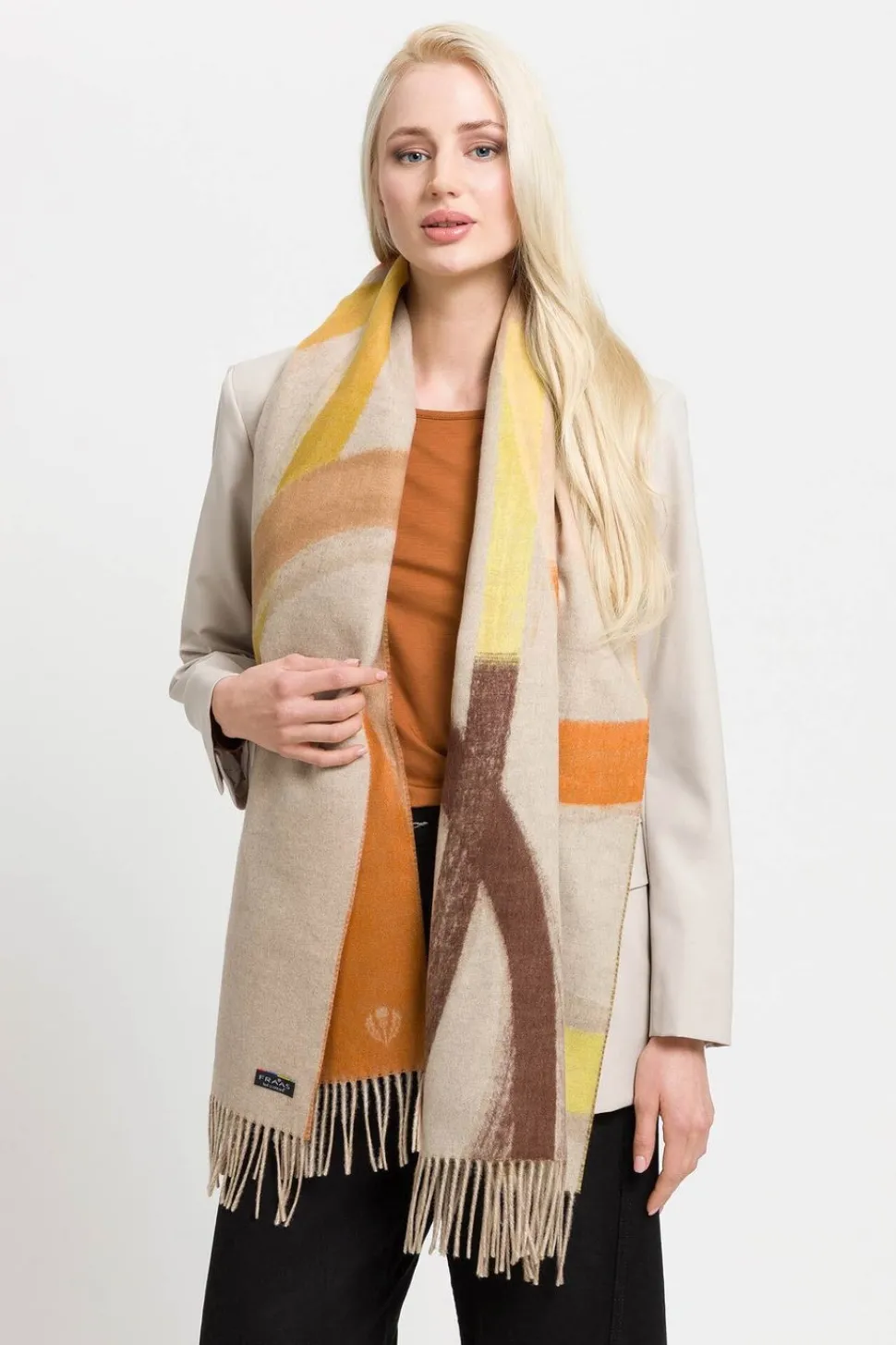 FRAAS Cashmink Brushstroke Scarf