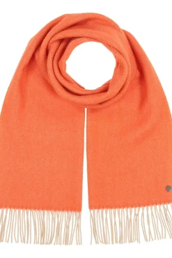 FRAAS Herringbone Pattern Wool Scarf