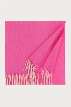 FRAAS Herringbone Pattern Wool Scarf