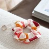 FREON COLLECTIVE Organic Cotton Hair Scrunchie - Retro Grid