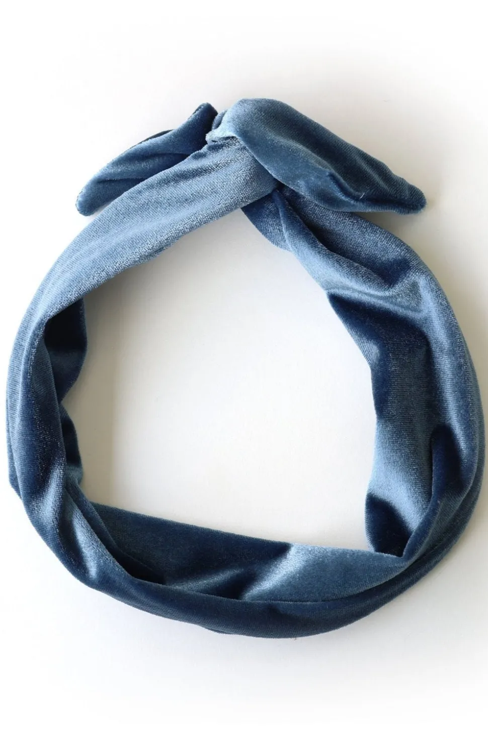 GIBOU Velvet Twist Headband - Sky Blue