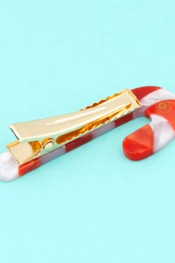 HELLO SUZETTE Candy Cane Barrette