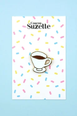 HELLO SUZETTE Coffee Pin