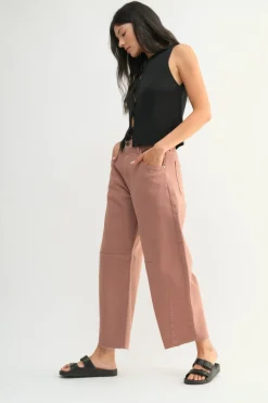 JUST BLACK DENIM Jean Barrel - Clay