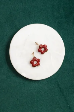 KAG Ceramic Flower Earrings