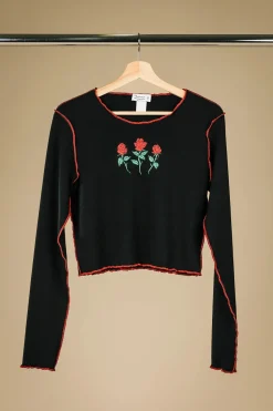 MERCEDES MORIN Erica Top - Black