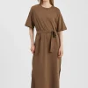MINIMUM Robe Ragatta Midi - Crocodile