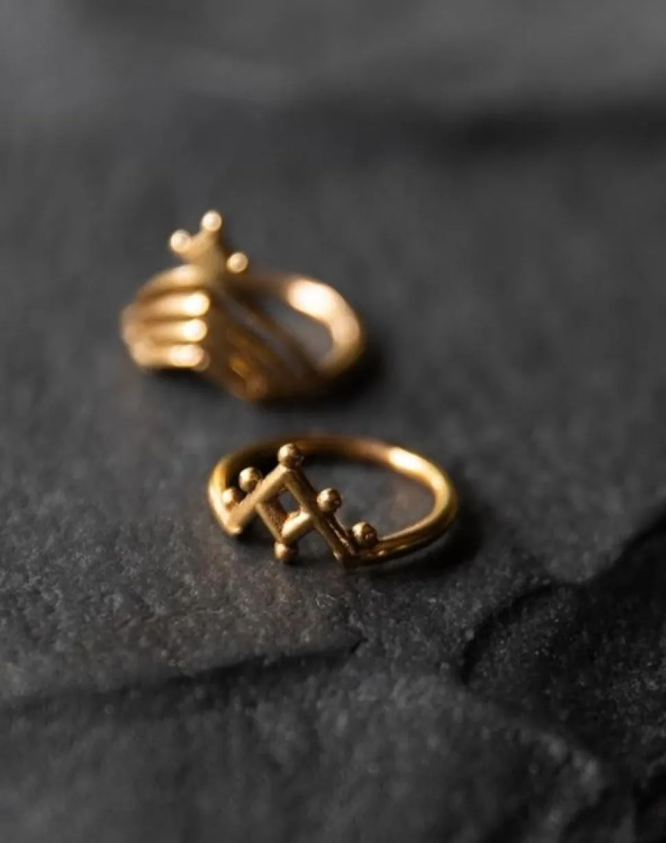 NOIR KALA Arrow Ring - Brass