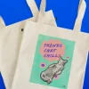 OUI MANON Sac Tote Bag - Prends chat chill