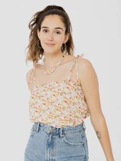 PINEAPPLE BANANAS Isabella Camisole - White flower
