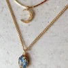 SANDRINE DEVOST Moonshadow Necklace Duo - Harlequin Blue