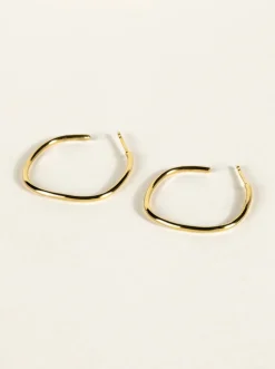 SARAH BIJOUX Square Wire Hoops Earrings