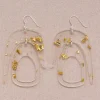 WARREN STEVEN SCOTT Salisse Chandelier Earrings - Gold Sequin
