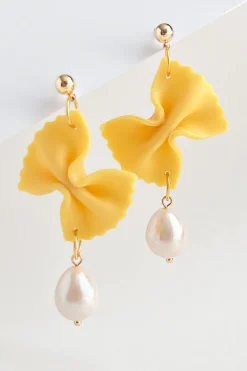 YELLOW DOTS STUDIO Boucles d'oreilles Fancy Farfalle Pasta