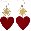 YELLOW DOTS STUDIO Boucles d'oreilles Pendantes Rouges