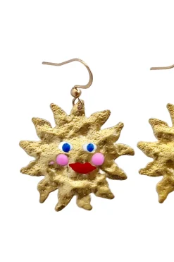 YELLOW DOTS STUDIO Boucles d'oreilles Madame Sun