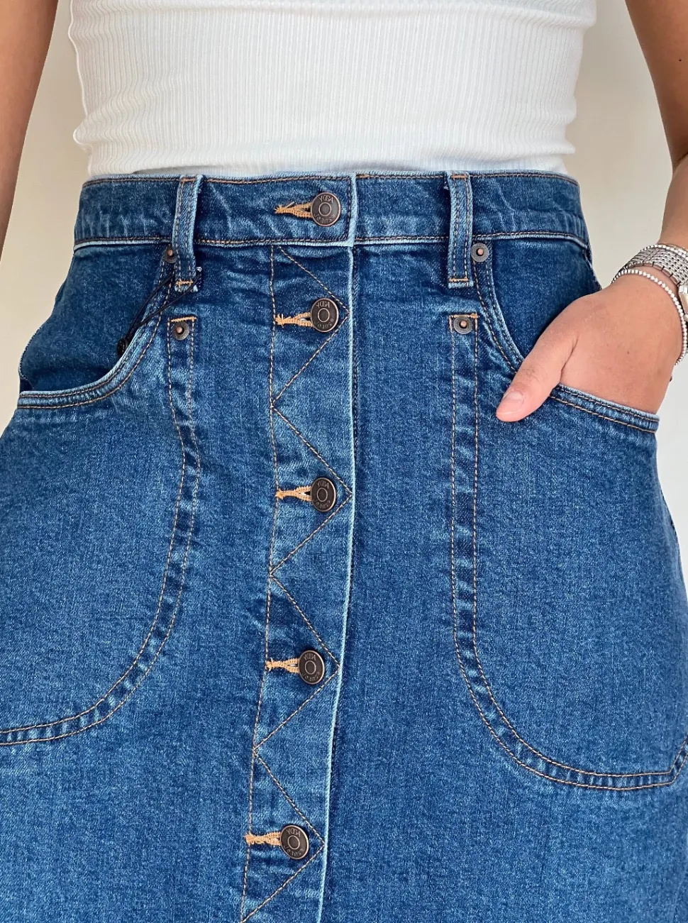 YOGA JEANS Skirt - Hibiscus