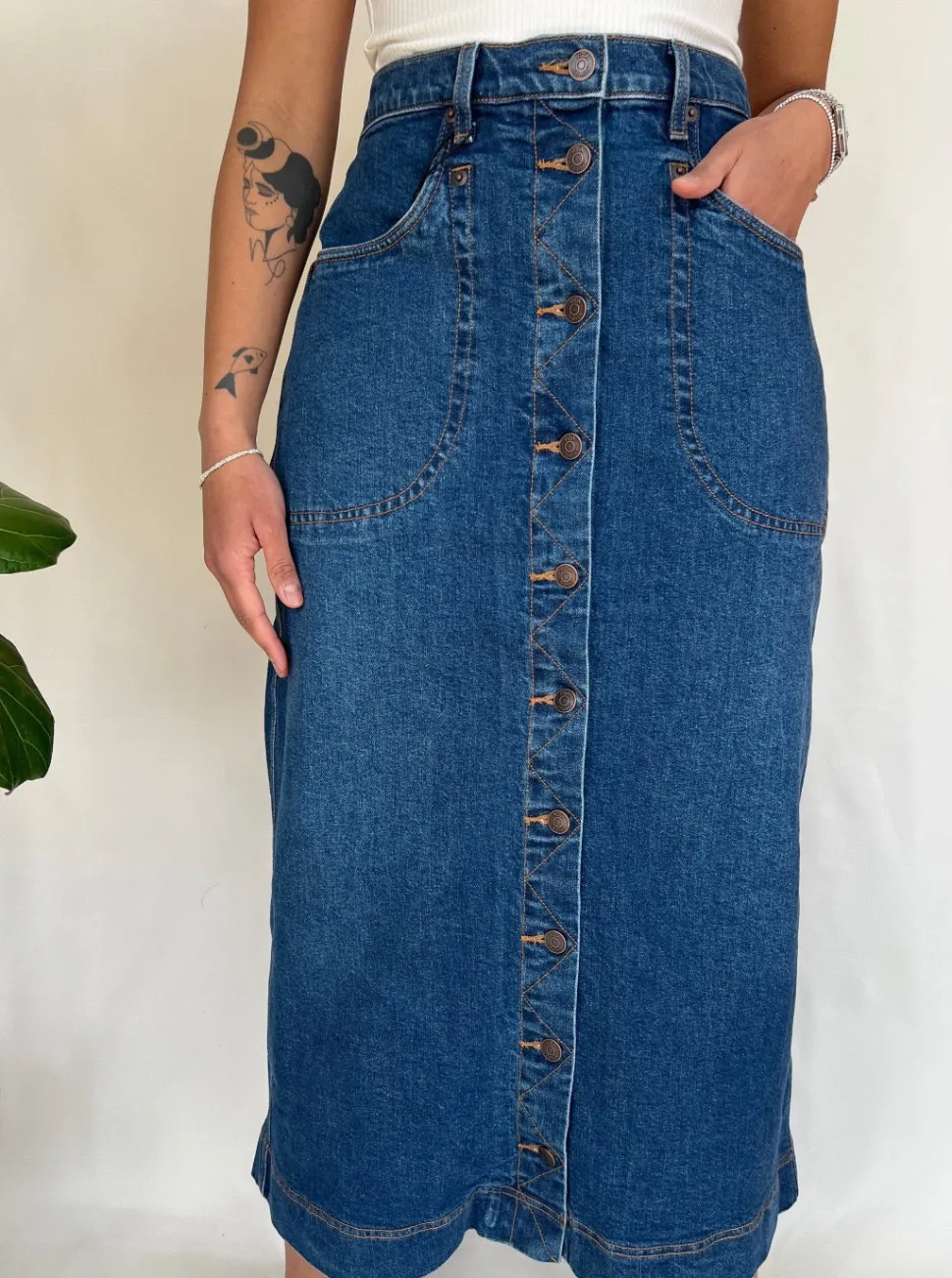 YOGA JEANS Skirt - Hibiscus
